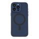 Чохол TPU+PC Magnetic Matte Camera Lens with Magsafe для iPhone 14 Pro Dark Blue 757-00258 фото