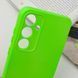 Чехол Silicone Cover Lakshmi Full Camera для Samsung Galaxy M14 5G Neon Green 777-06984 фото 5