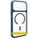 Чехол TPU+PC GETMAN Moon Clear with MagSafe для Apple iPhone 11 (6.1") Blue 656-08325 фото