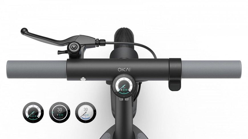 Электросамокат OKAI ES10-NEON Lite Black 9", 300(600)W, 7.8Ah, 30km, 25km\h, 20%, NFC, App,15kg 656-00047 фото