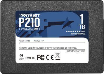 Накопичувач SSD Patriot P210 1TB 2.5" 7mm SATAIII 3D QLC P210S1TB25 фото