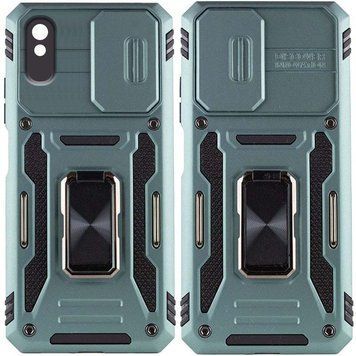 Ударостійкий чохол Camshield Army Ring для Xiaomi Redmi 9A Light Green 777-05114 фото