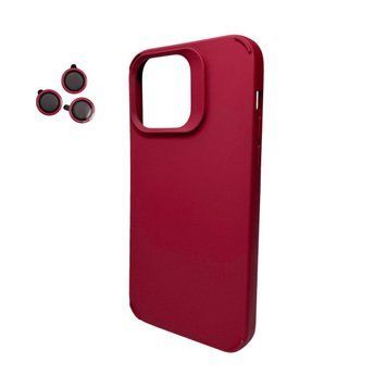 Чехол Silky Cam Protect для iPhone 13 Wine Red 666-02300 фото