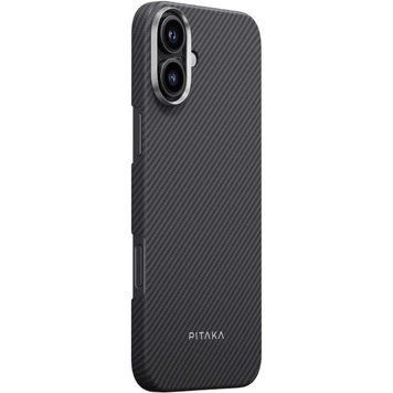 Чохол PC PITAKA with MagSafe для Apple iPhone 16 (6.1") Black 656-08261 фото