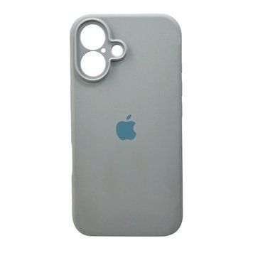 Силиконовый чехол с закрытой камерой для iPhone 16 Sierra Blue 666-05474 фото