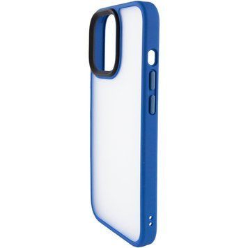 TPU+PC чохол Metal Buttons для Apple iPhone 12 Pro / 12 (6.1") Блакитний 777-08356 фото