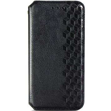 Шкіряний чохол-книжка GETMAN Cubic для Xiaomi Redmi 12C Чорний 555-01849 фото