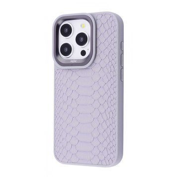 Чохол Kajsa Snake Pattern iPhone 15 Pro Max Light gray 656-08111 фото