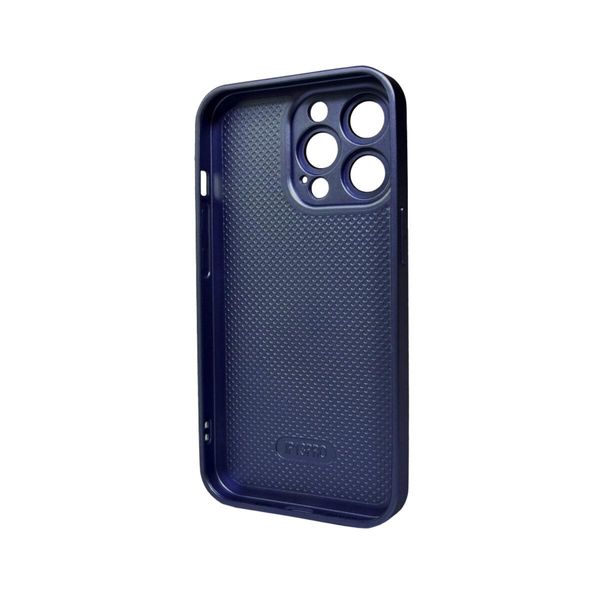 Чехол для смартфона AG Glass Matt Frame Color для iPhone 12 Pro Navy Blue 666-00568 фото