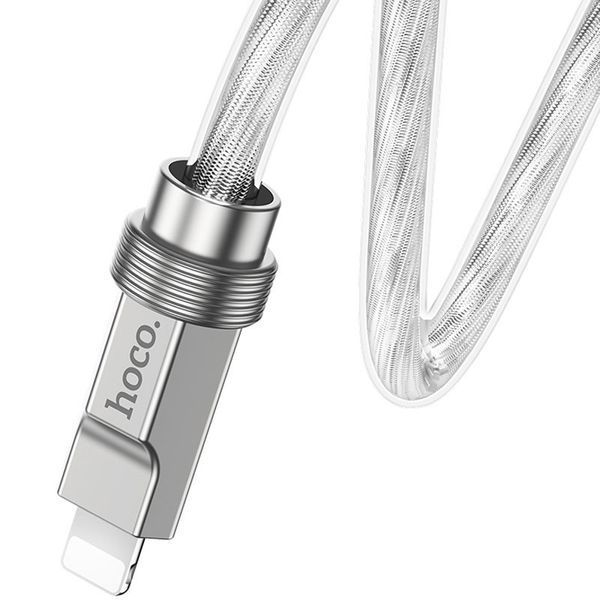 Дата кабель Hoco U113 Solid 20W Type-C to Lightning (1m) Silver ILSO-00000069089-3 фото
