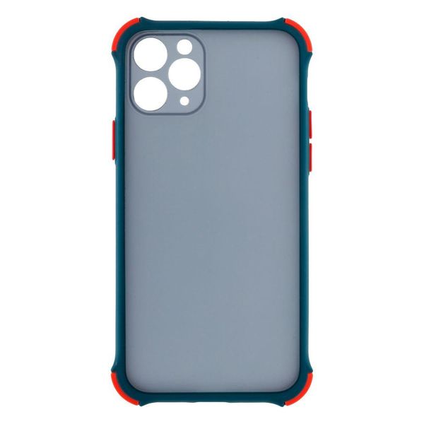 Силиконовый чехол TOTU Armor Dark with Frame для iPhone 11 Pro Зеленый 208-00961 фото