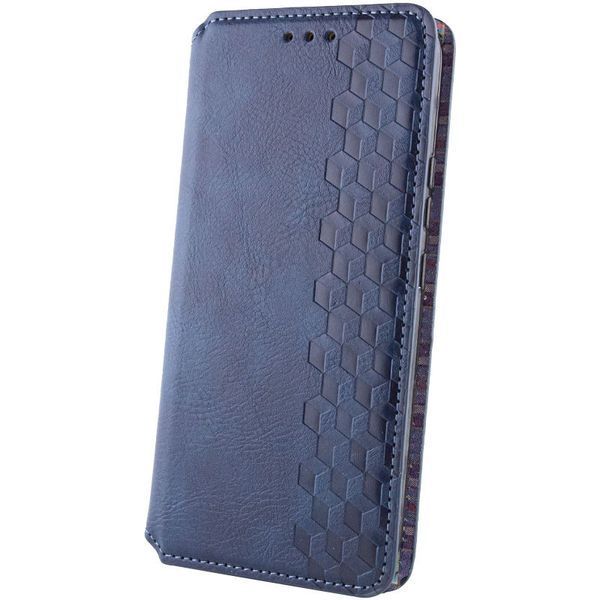 Кожаный чехол-книжка GETMAN Cubic для Xiaomi Redmi A3 Синий 555-01699 фото