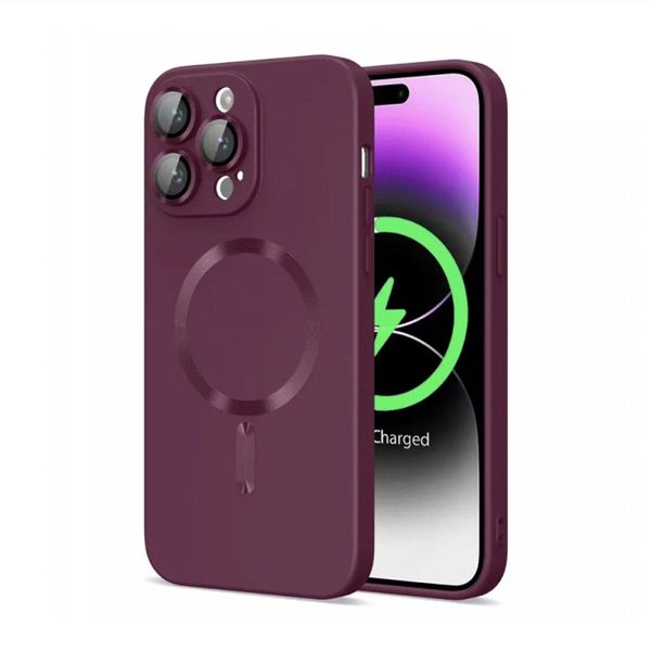 Чохол Cosmic Frame MagSafe Color для iPhone 13 Pro Max Wine Red 666-00393 фото