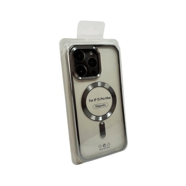 Чехол Metallic CD Magnetic для iPhone 14 Pro Titanium Grey 666-02696 фото