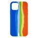 Силиконовый чехол Rainbow для iPhone 11 Pro Max Night Blue/Orange 888-00157 фото