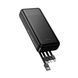 Внешний аккумулятор HOCO J163A Wonderful power bank with 4 cables (20000mAh) Black 6942007664592 фото 1