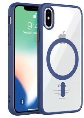 Чехол TPU Totu Color with Magsafe для iPhone X\Xs Синий 214-00533 фото