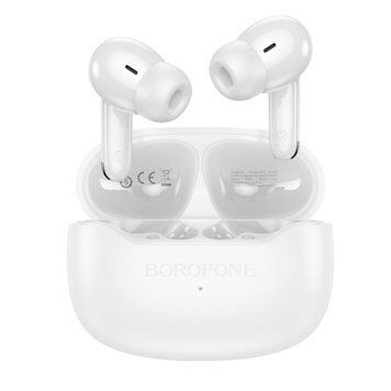 Бездротові навушники BOROFONE FQ1 Shine wireless BT headset White 656-03844 фото