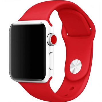 Силіконовий ремінець для Apple Watch 42/44/45/49 мм Red 212-00680 фото