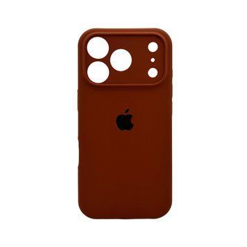 Силиконовый чехол с закрытой камерой для iPhone 17 Pro Max Saddle Brown 666-04333 фото