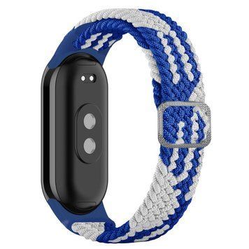 Ремінець для Xiaomi Mi Band 8/9/10 Elastic adjustment Blue/White 212-02595 фото