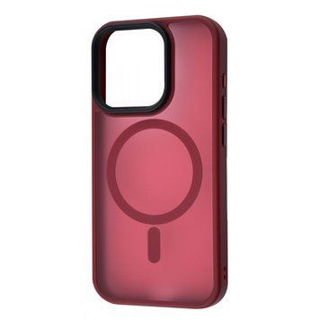 Чехол WAVE Matte Insane Case with Magnetic Ring для iPhone 15 Dark red 656-07844 фото