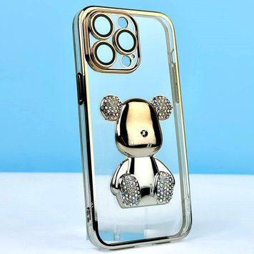 Чехол Bear Gradient Diamond для iPhone 14 Gold 208-04600 фото