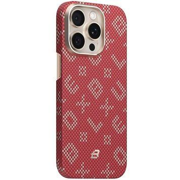 TPU+PC чехол Blueo Gilded Tactile Woven with Magnetic Fit для Apple iPhone 15 Pro (6.1") Red ILSO-00000085972-1 фото