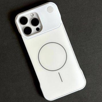 Чохол Glass Matte Aromatherapy Metal Magnetic для iPhone 12\12 Pro White 214-02300 фото