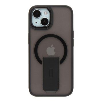 Чехол TPU+PC FlexGuard Magnetic Ring Stand для iPhone 15 Black 757-00395 фото