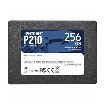 Накопичувач SSD Patriot P210 256GB 2.5" 7mm SATAIII 3D QLC P210S256G25 фото