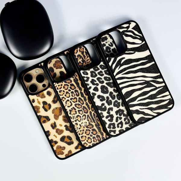 Кожаная накладка Leopard Leather Magnetic для iPhone 12/12 Pro Color №3 207-00208 фото