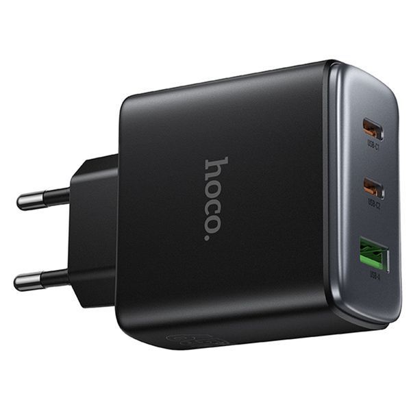 МЗП Hoco C160A Upgrade PD65W+QC3.0 (1USB-A/2C) Black ILSO-00000086193-1 фото