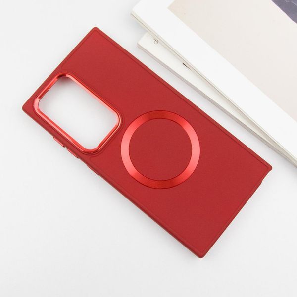 TPU чохол Bonbon Metal Style with Magnetic Fit для Samsung Galaxy S24 Ultra Червоний / Red ILSO-00000068647-6 фото