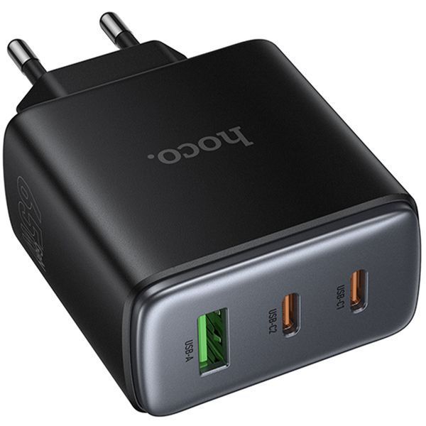 МЗП Hoco C160A Upgrade PD65W+QC3.0 (1USB-A/2C) Black ILSO-00000086193-1 фото