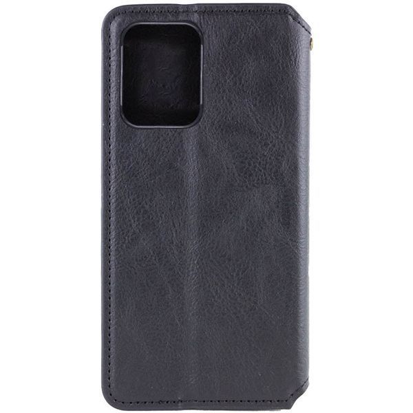 Шкіряний чохол-книжка GETMAN Cubic для Motorola Moto G05 / E15 Чорний 555-01600 фото