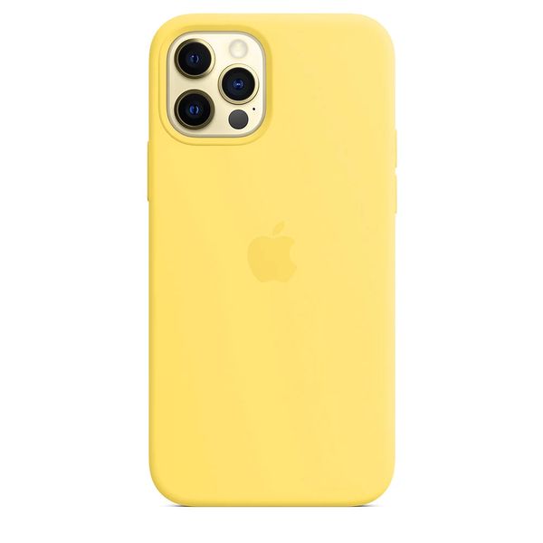 Силиконовый чехол для iPhone 12/12 Pro Canary Yellow 208-00350 фото