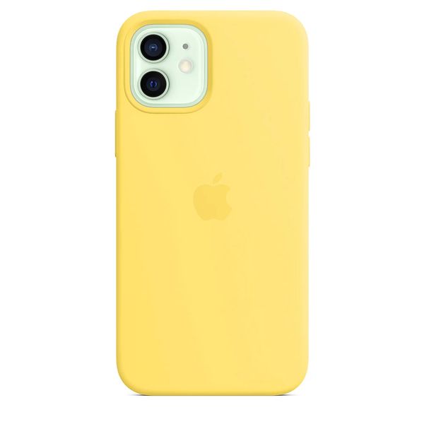 Силиконовый чехол для iPhone 12/12 Pro Canary Yellow 208-00350 фото