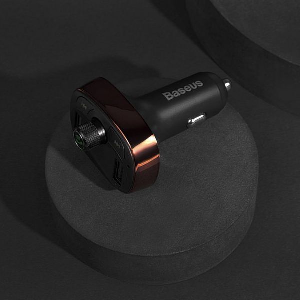 АЗУ Baseus FM Launcher S-09 Overseas Edition 2xUSB (3.4А) Black CCMT000301 фото