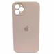 Силіконовый чохол з закритою камерою для iPhone 12 Pro Pink-Sand 208-00810 фото