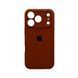 Силіконовий чохол з закритою камерою для iPhone 17 Pro Max Saddle Brown 666-04333 фото