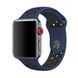 Силиконовый ремешок с перфорацией для Apple Watch 42/44/45/49 mm Сине-черный 212-00163 фото