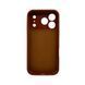 Силиконовый чехол с закрытой камерой для iPhone 17 Pro Max Saddle Brown 666-04333 фото 3