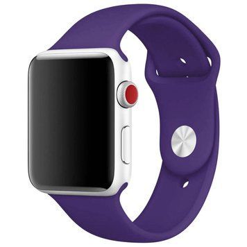 Силіконовий ремінець для Apple Watch Sport Band 38/40/41/42mm(ser.10) (S/M & M/L) 3pcs Amethyst 212-01208 фото