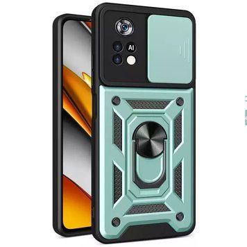 Ударостійкий чохол Camshield Serge Ring для Xiaomi Poco M4 Pro 4G Green 777-04569 фото