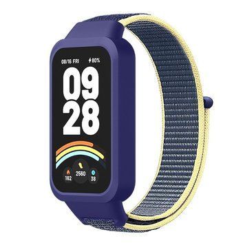 Ремінець для Xiaomi Mi Band 9 Active Nylon Blue Yellow 212-02646 фото
