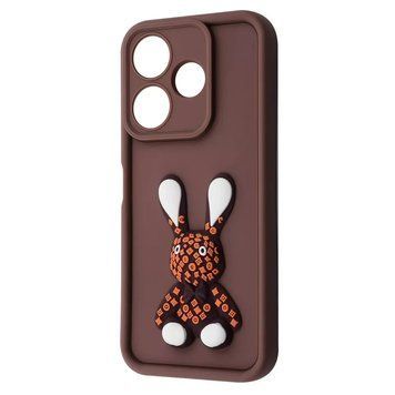 Чехол Pretty Things Case для Xiaomi Redmi 12 4G Brown/Rabbit 777-01665 фото