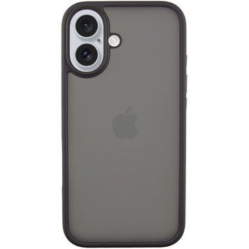 TPU+PC чохол Metal Buttons для Apple iPhone 16 (6.1") Чорний 777-08258 фото