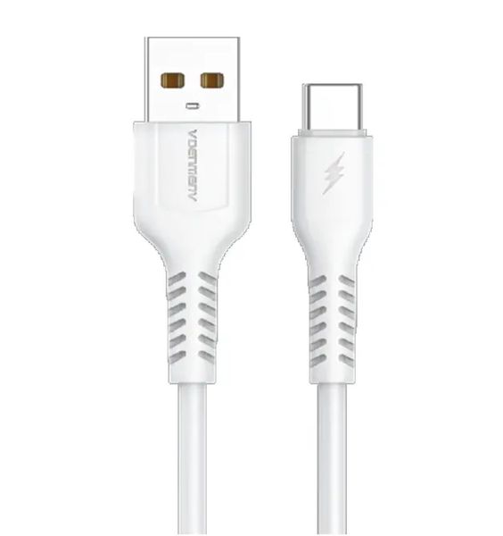 Кабель Denmen D42V USB to Micro-USB Білий 1 м 209-00064 фото