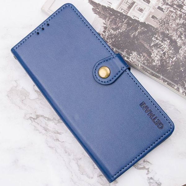 Шкіряний чохол-книжка GETMAN Gallant (PU) для Motorola Moto G75 5G Синій 777-06182 фото